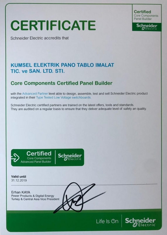 Schneider Yetkili Pano Partnerliği