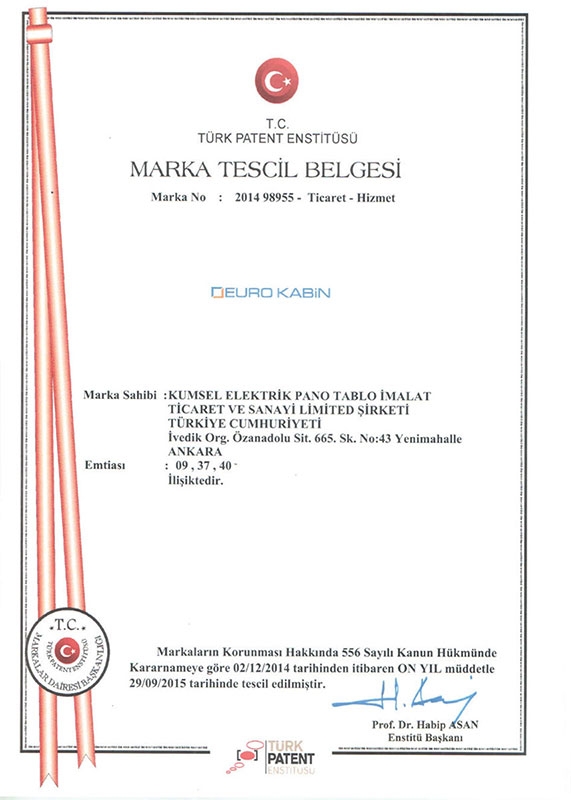 Marka Tescil Belgesi